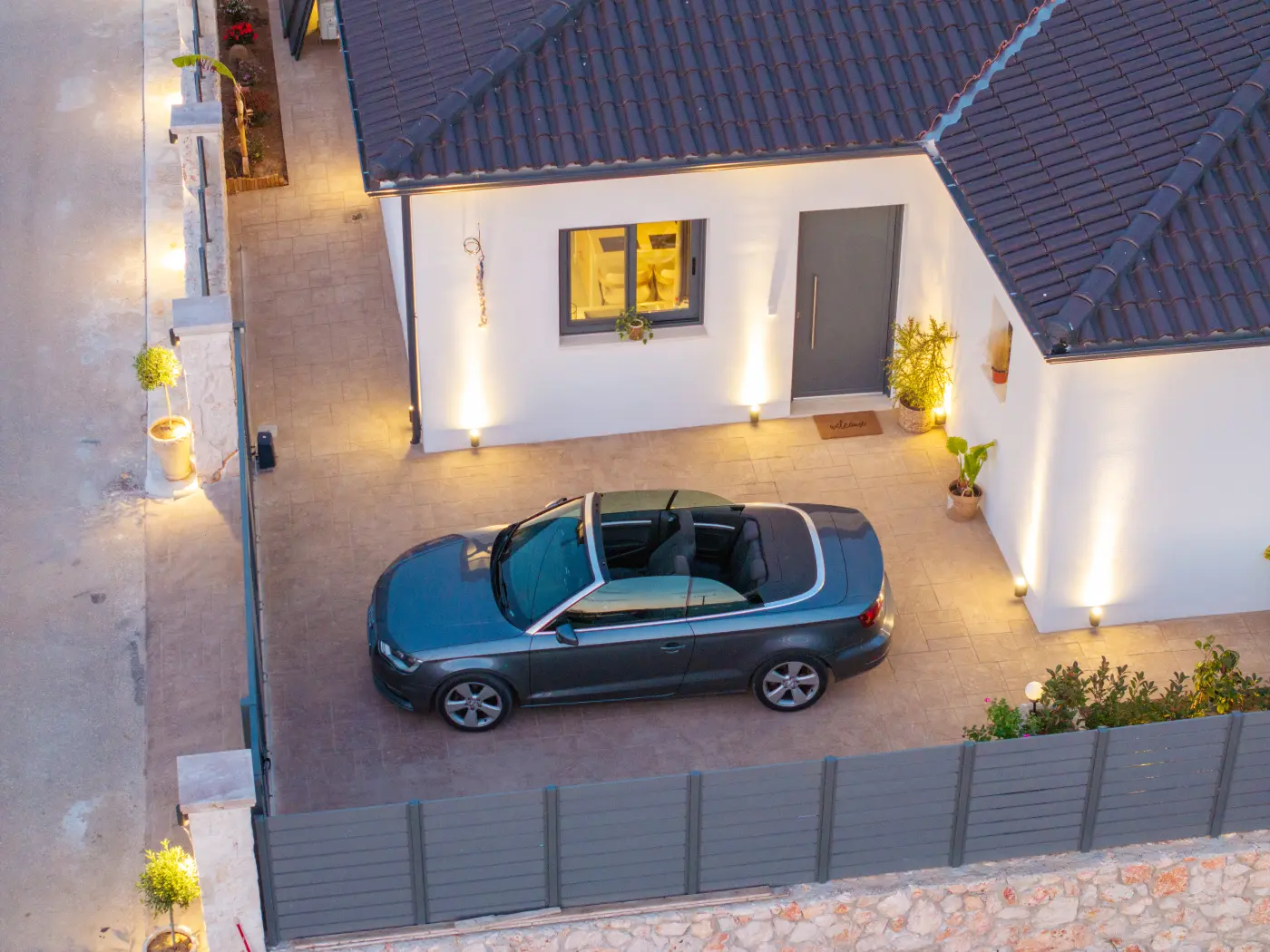 Villa Marku exterior and surrounding landscape